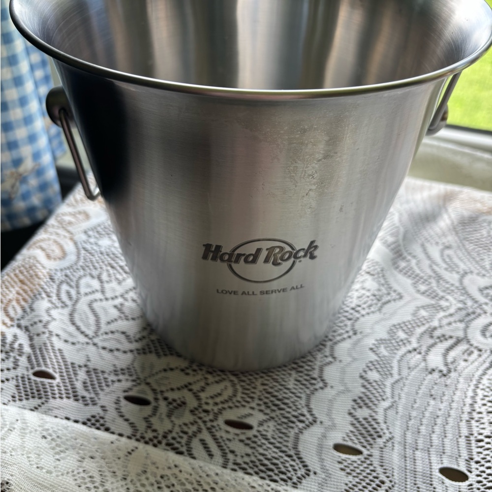 Hard Rock Cafe Stainless Steel Ice Bucket